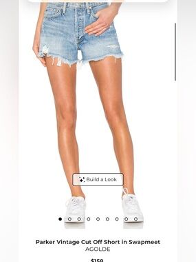 AGOLDE Parker Vintage Cut-Off Denim Shorts